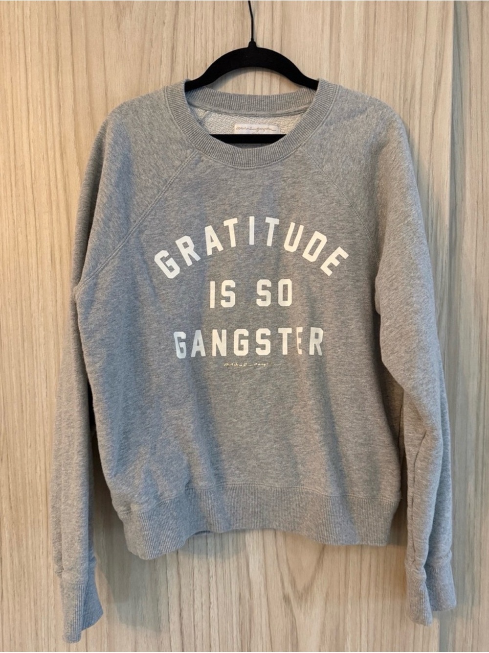Spiritual Gangster Gray 'Gratitude Is So Gangster' Crewneck Sweatshirt